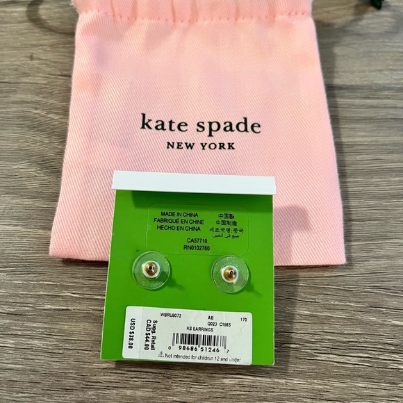 Kate Spade multi color New York stud earrings - Picture 3 of 3